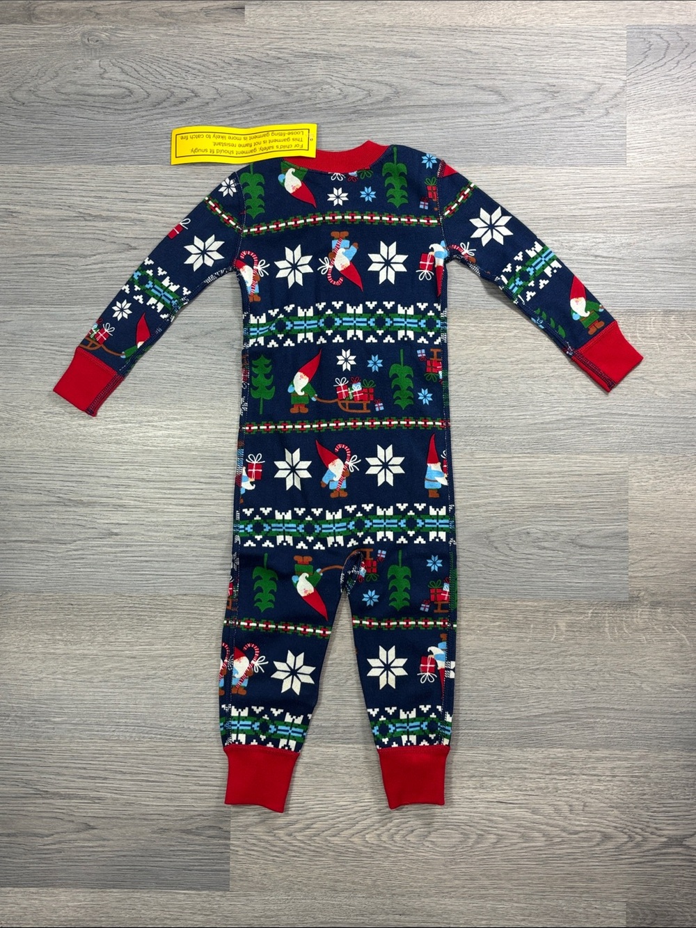 Hanna Andersson Gnome Holiday Christmas Pajamas - size 80 18-24 months NEW - Picture 3 of 4